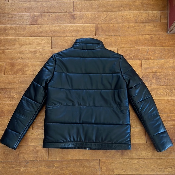Bod & Christensen Leather Puffer Jacket - Picture 2 of 5